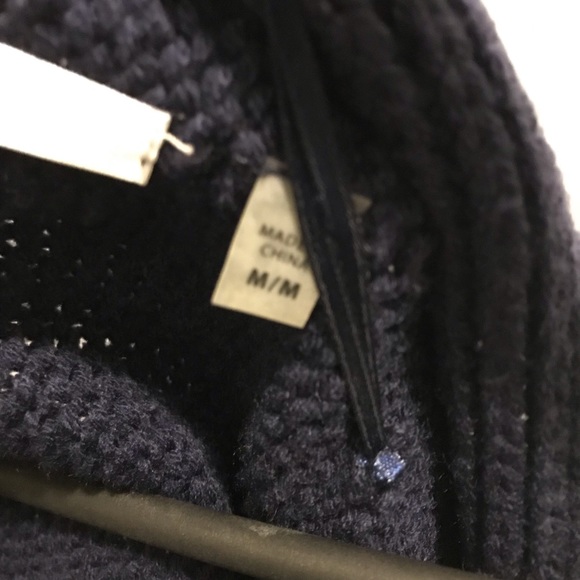 COPY - Navy knit (zipper detail and faux leather sleeves) - Picture 4 of 4